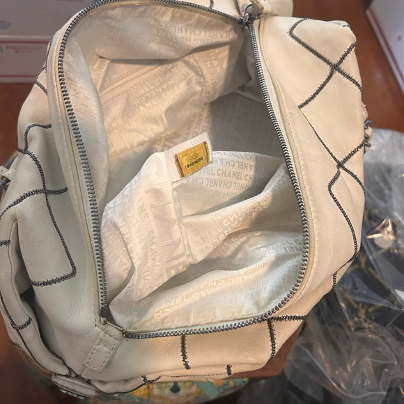 Chanel Cream Bowler Bag with Silver Hardware and Stitching 🕊️ - Picture 14 of 14